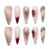 Crimson Gorge Handmade Stiletto Nails 11010 - ByskireNail