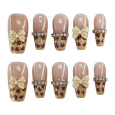 Blushy Bow Leopard - ByskireNail