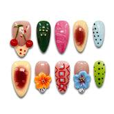 GleeGig Handmade Almond Nails 12007 - ByskireNail