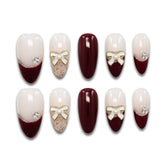 Sangria Handmade Almond Nails 12021 - ByskireNail
