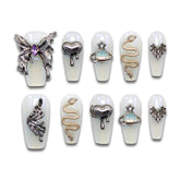 Cyber Cosmos Handmade Coffin Nails 12025 - ByskireNail