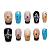 Neon Fiesta Handmade Square Nails 11002 - ByskireNail