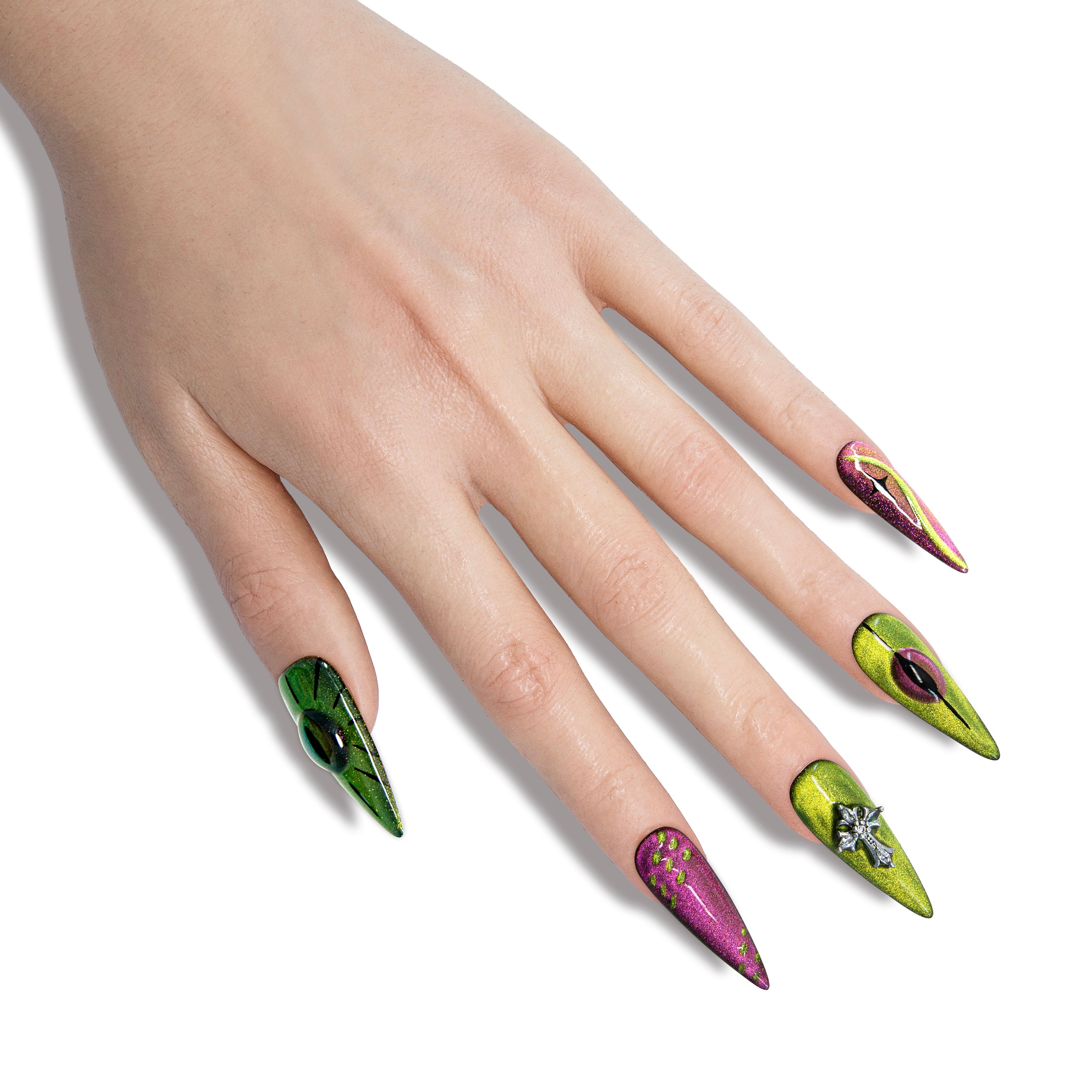Demon Queen Handmade Stiletto Nails 11009 - ByskireNail