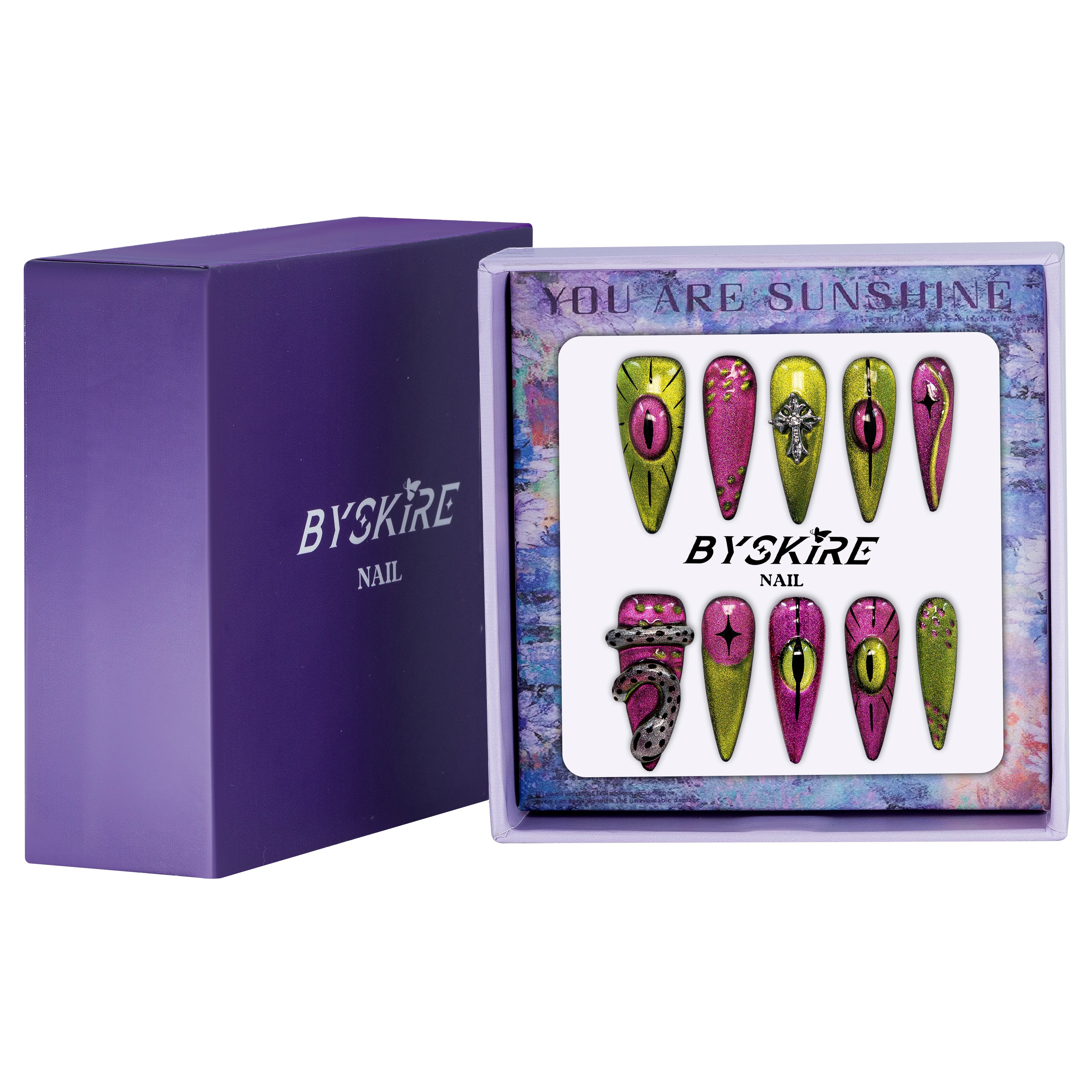 Demon Queen Handmade Stiletto Nails 11009 - ByskireNail