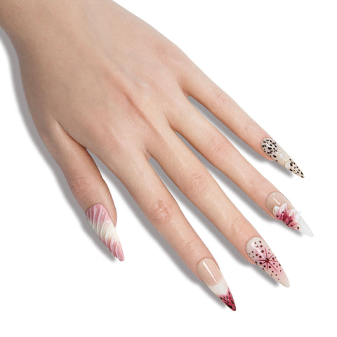 Crimson Gorge Handmade Stiletto Nails 11010 - ByskireNail