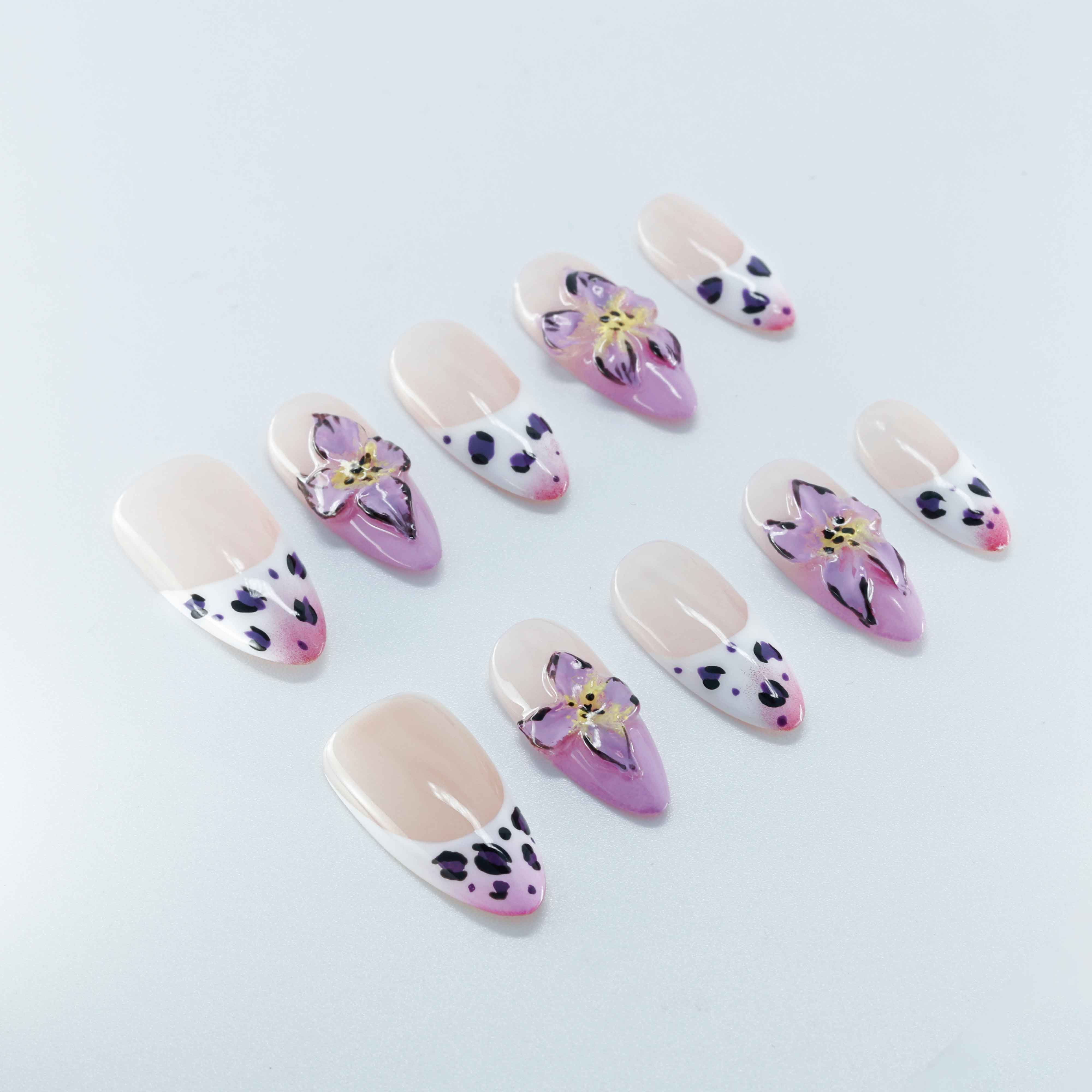 Ranch Night Handmade Almond Nails 12001 - ByskireNail