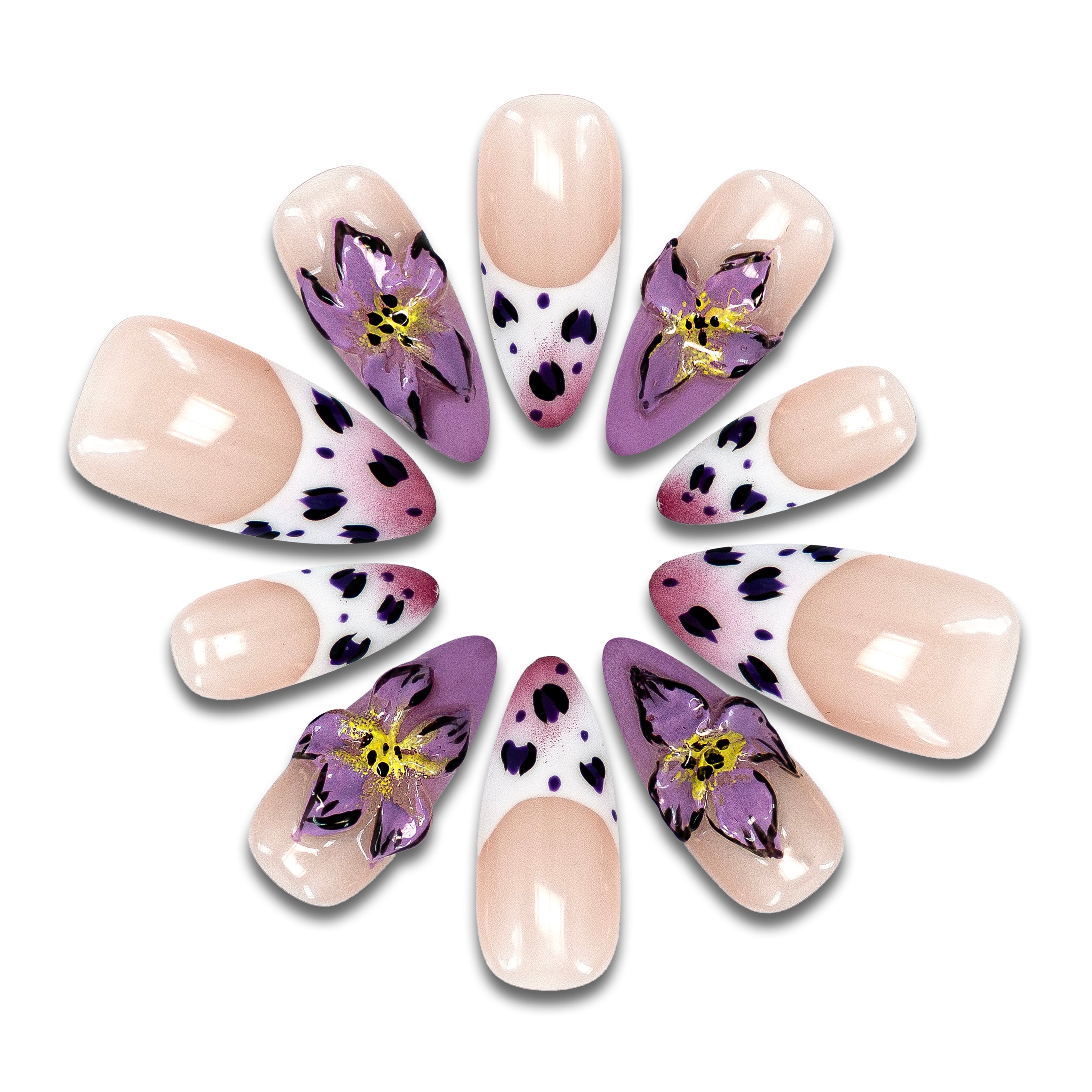 Ranch Night Handmade Almond Nails 12001 - ByskireNail