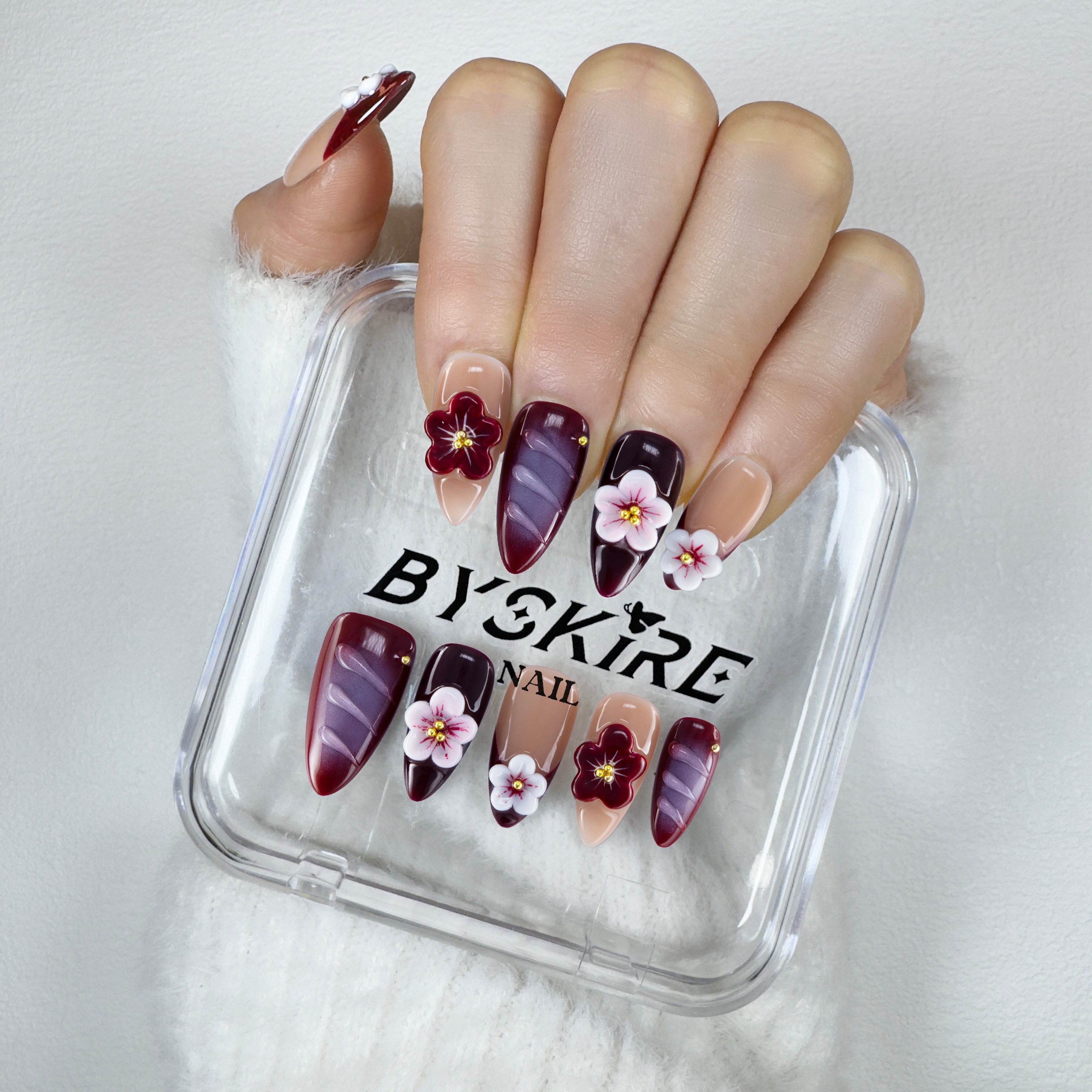 Bordeaux Petal - ByskireNail